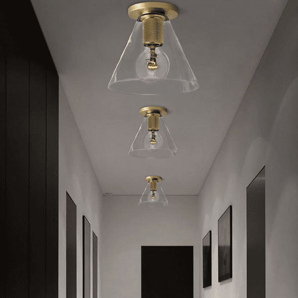 Dégager - Minimalist Clear Glass Ceiling Lamp