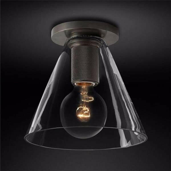Dégager - Minimalist Clear Glass Ceiling Lamp