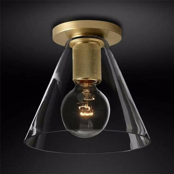 Dégager - Minimalist Clear Glass Ceiling Lamp