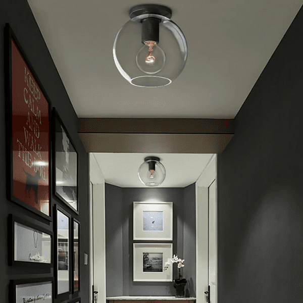 Dégager - Minimalist Clear Glass Ceiling Lamp