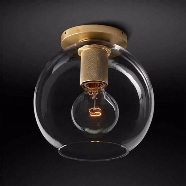 Dégager - Minimalist Clear Glass Ceiling Lamp
