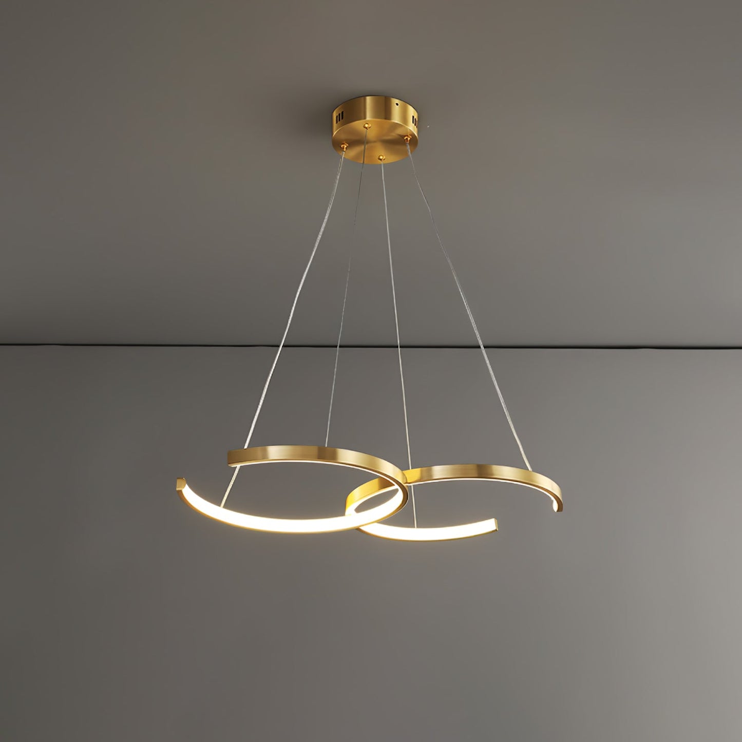 Double Rings Pendant Light