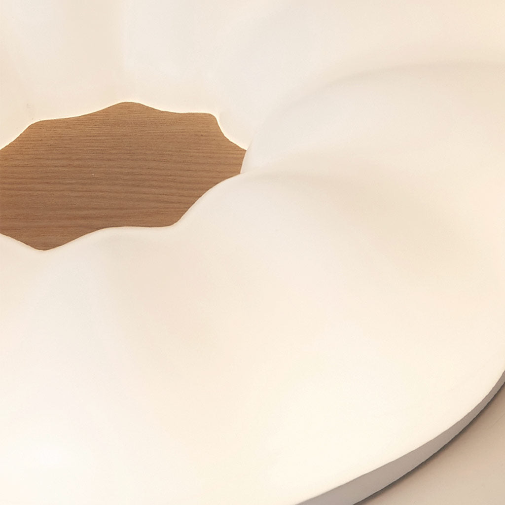 Flush Mount Ceiling Light LED Dreamy Cloud, Wood and Acrylic