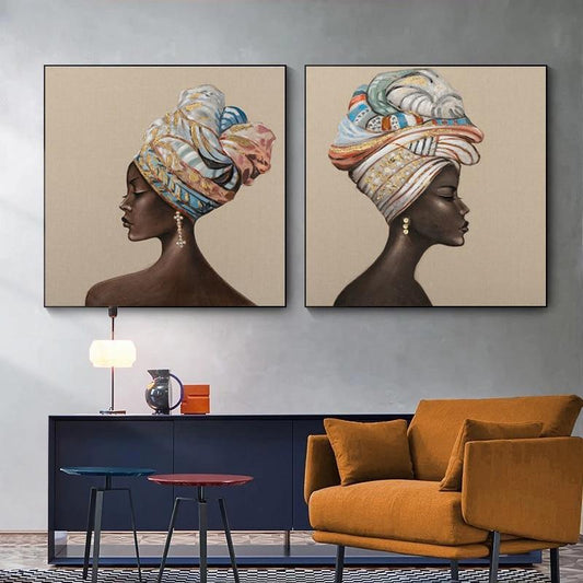 African Woman Canvas Print