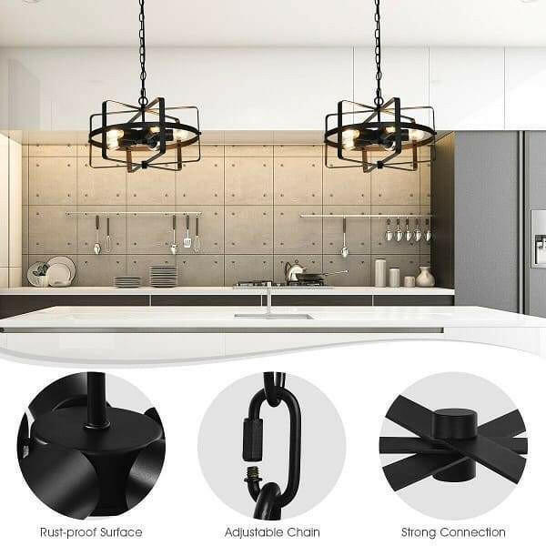 Drum - Metal Drum Shape Industrial Pendant Light