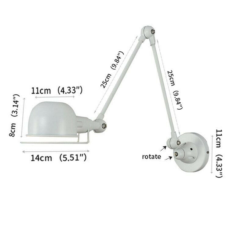 Vett - Nordic Retro Adjustable Joint Long Arm Wall Lamp