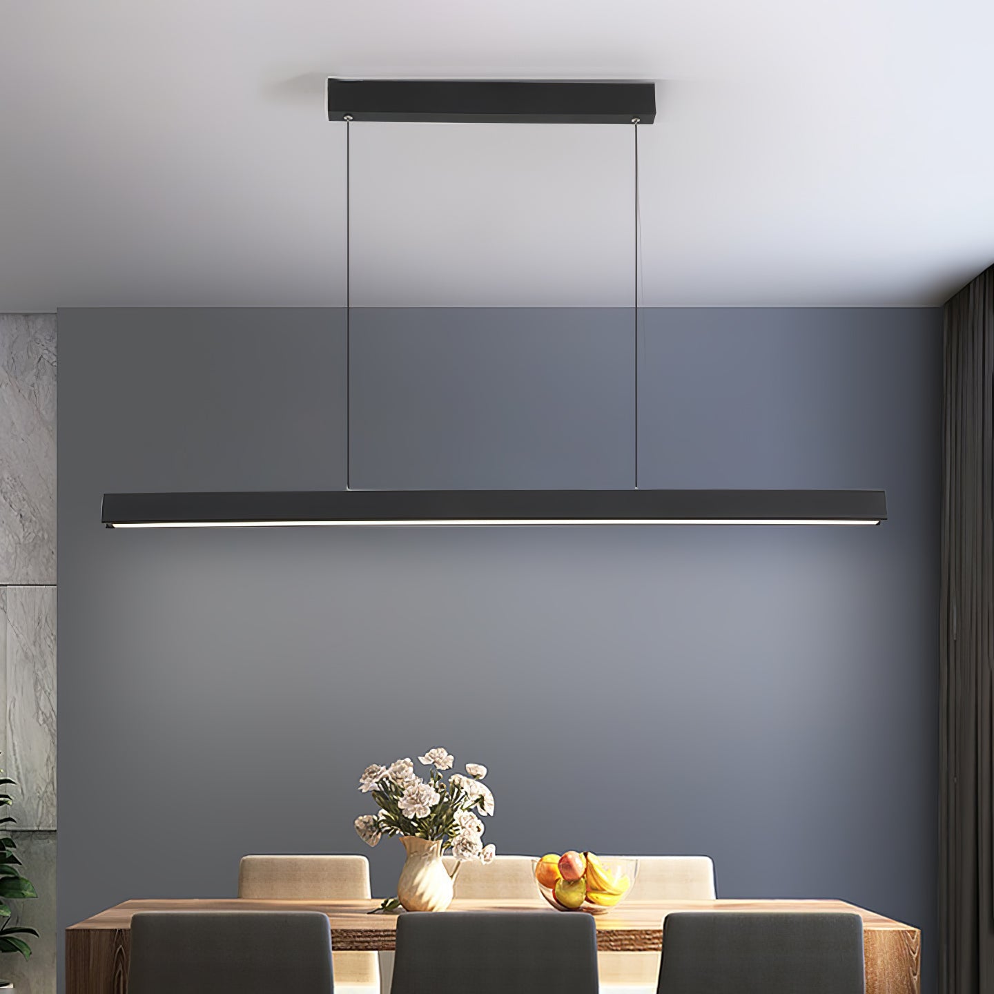 Edge Linear Island Chandelier