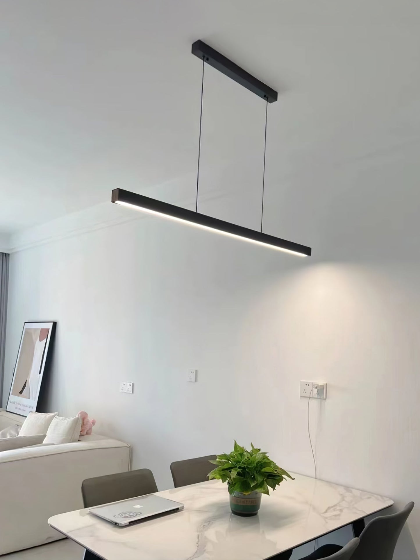 Edge Linear Island Chandelier