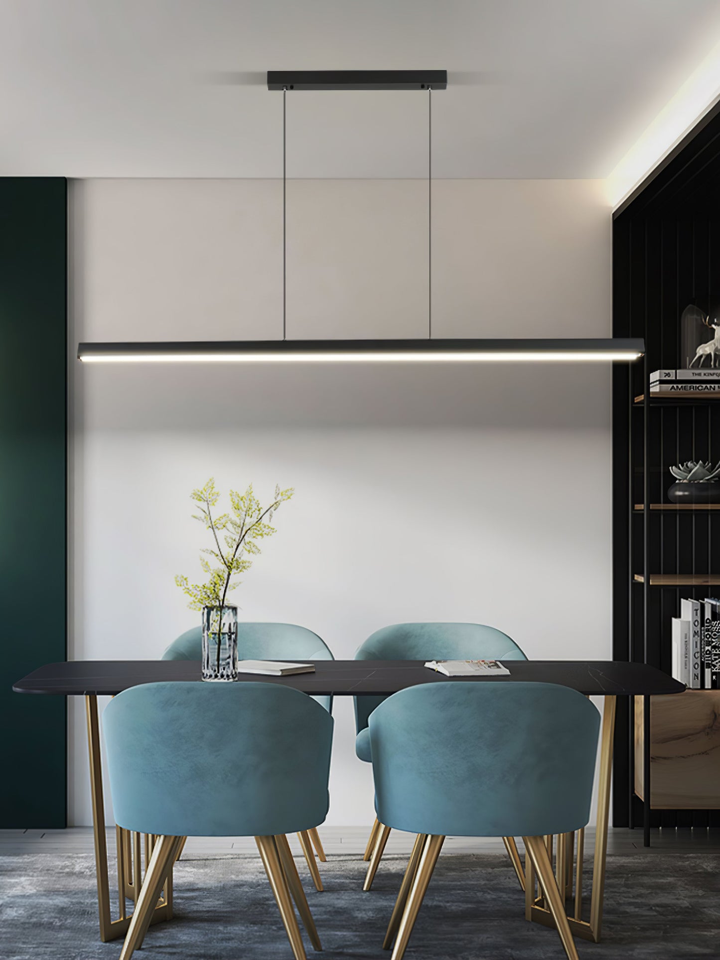 Edge Linear Island Chandelier