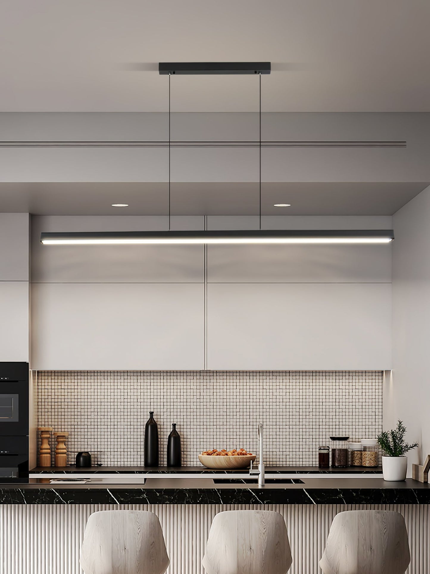 Edge Linear Island Chandelier