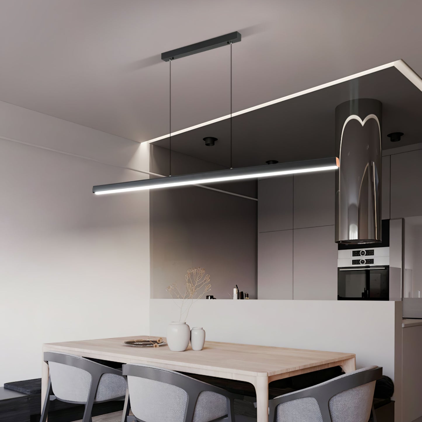 Edge Linear Island Chandelier