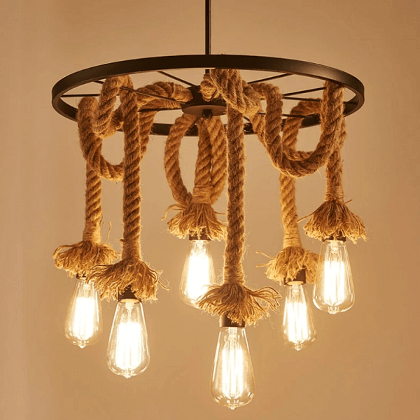 Edison - Rope Pendant Light