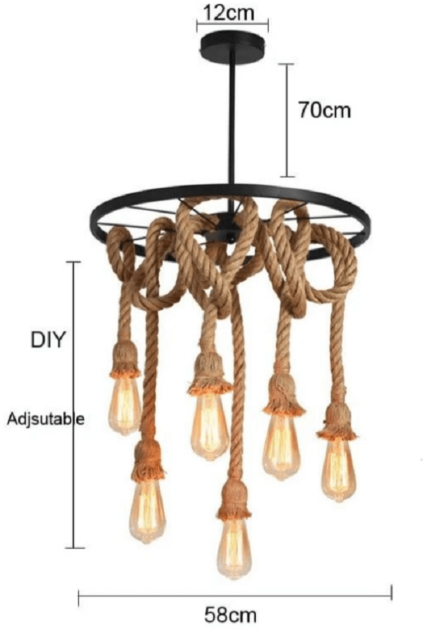 Edison - Rope Pendant Light