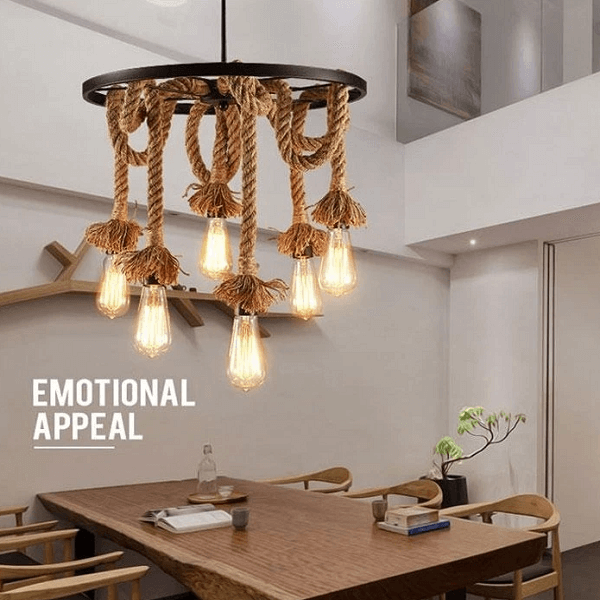 Edison - Rope Pendant Light