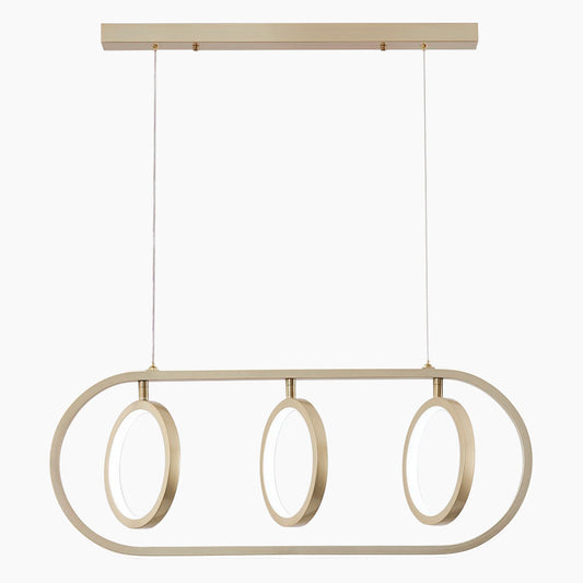 Chandelier Hanging Pendant Light Unique Elegant Wrought Iron, 3 Ring