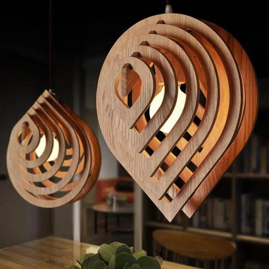 Elsa - Modern Wood Hanging Lights For Bedroom