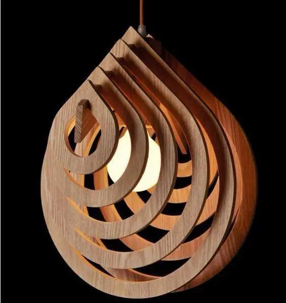 Elsa - Modern Wood Hanging Lights For Bedroom