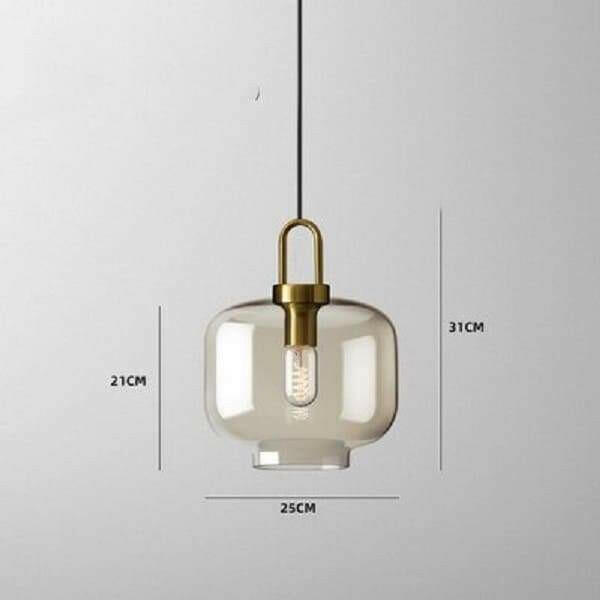 Emerald - Nordic Cognac Crystal Pendant Lights