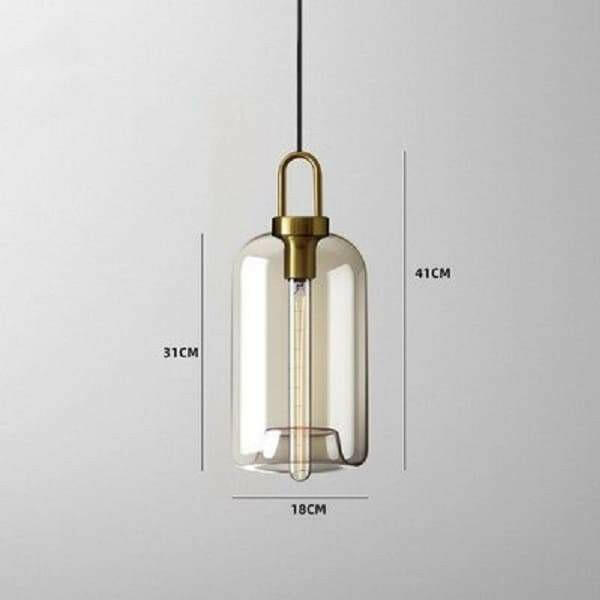 Emerald - Nordic Cognac Crystal Pendant Lights