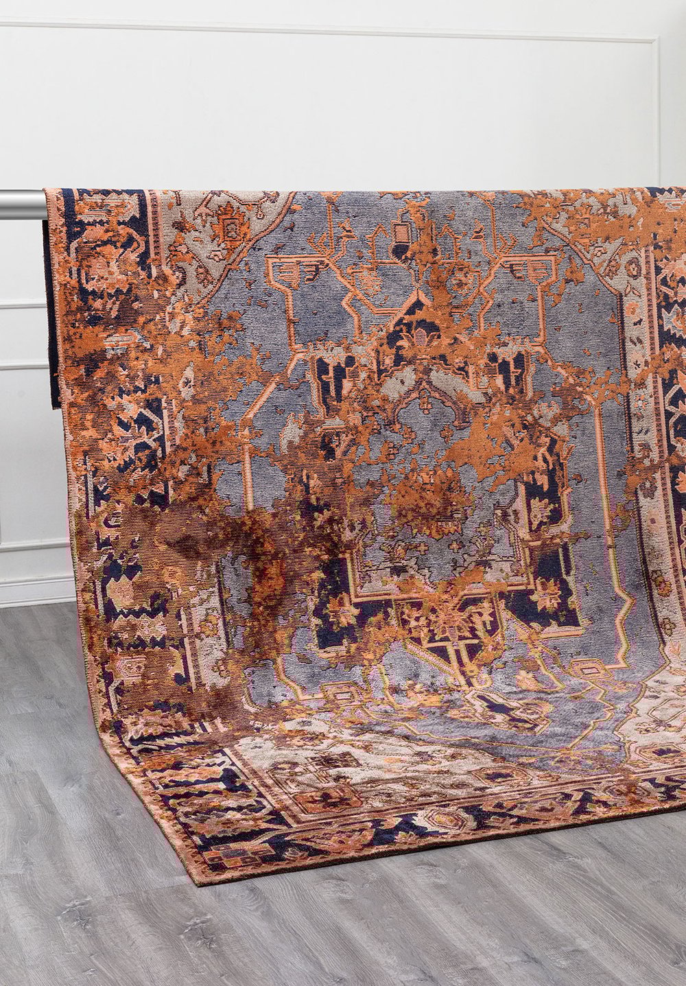 Emperor Ice Blue - Tile Rug