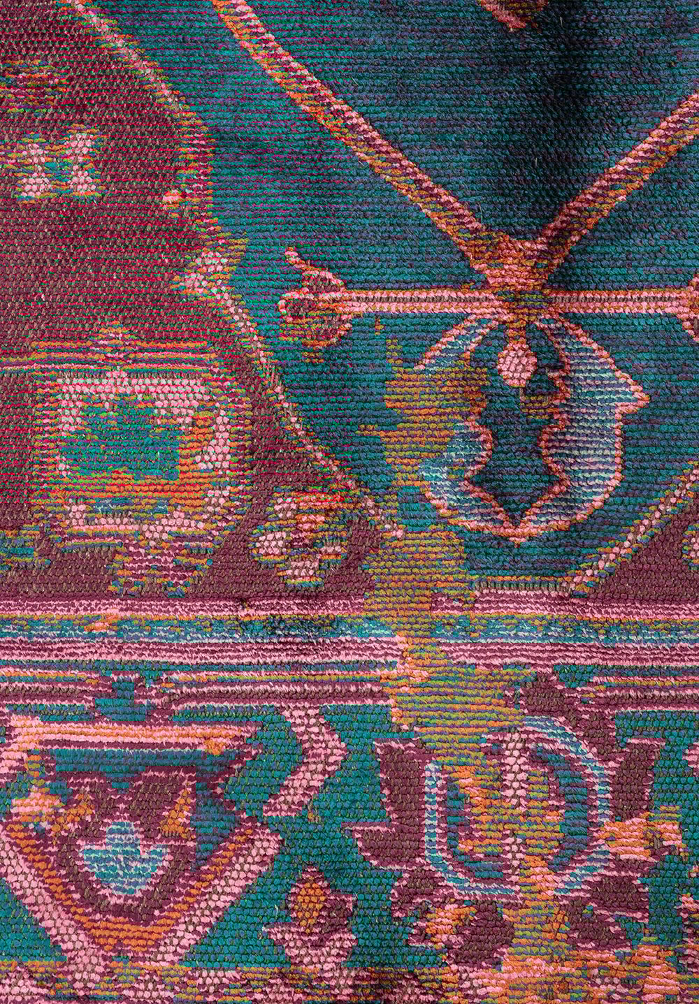 Emperor Dark Damson - Rust Rug