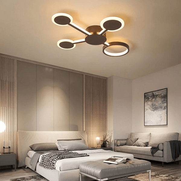 Euro Circular - Wide Ceiling LED Light W/ 4-7 Arms