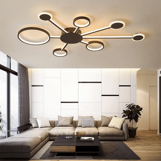 Euro Circular - Wide Ceiling LED Light W/ 4-7 Arms