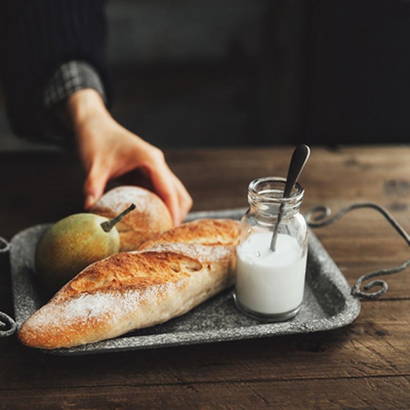 Zorya Rustic Metal Tray for Home Decor