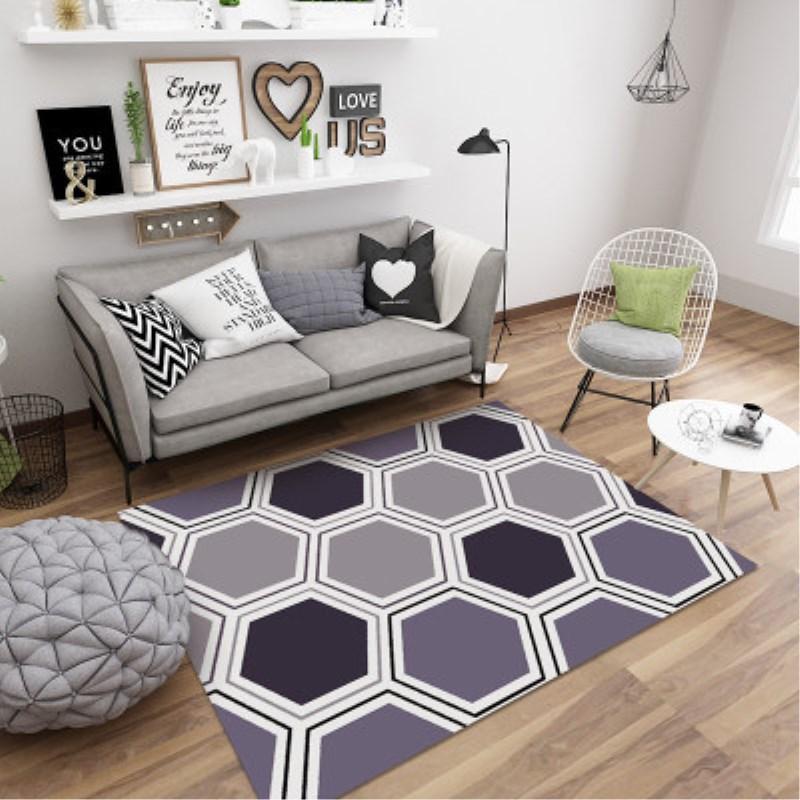 Large Geometric Marble Pattern Rug - Nordic Side - 12-10, feed-cl0-over-80-dollars