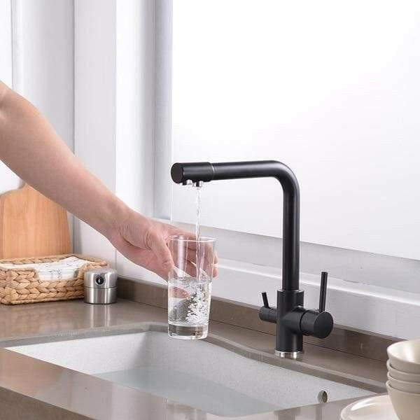 Evanie - Modern 3 in 1 Kitchen Faucet