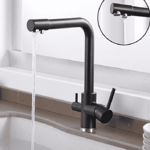 Evanie - Modern 3 in 1 Kitchen Faucet