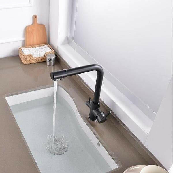 Evanie - Modern 3 in 1 Kitchen Faucet