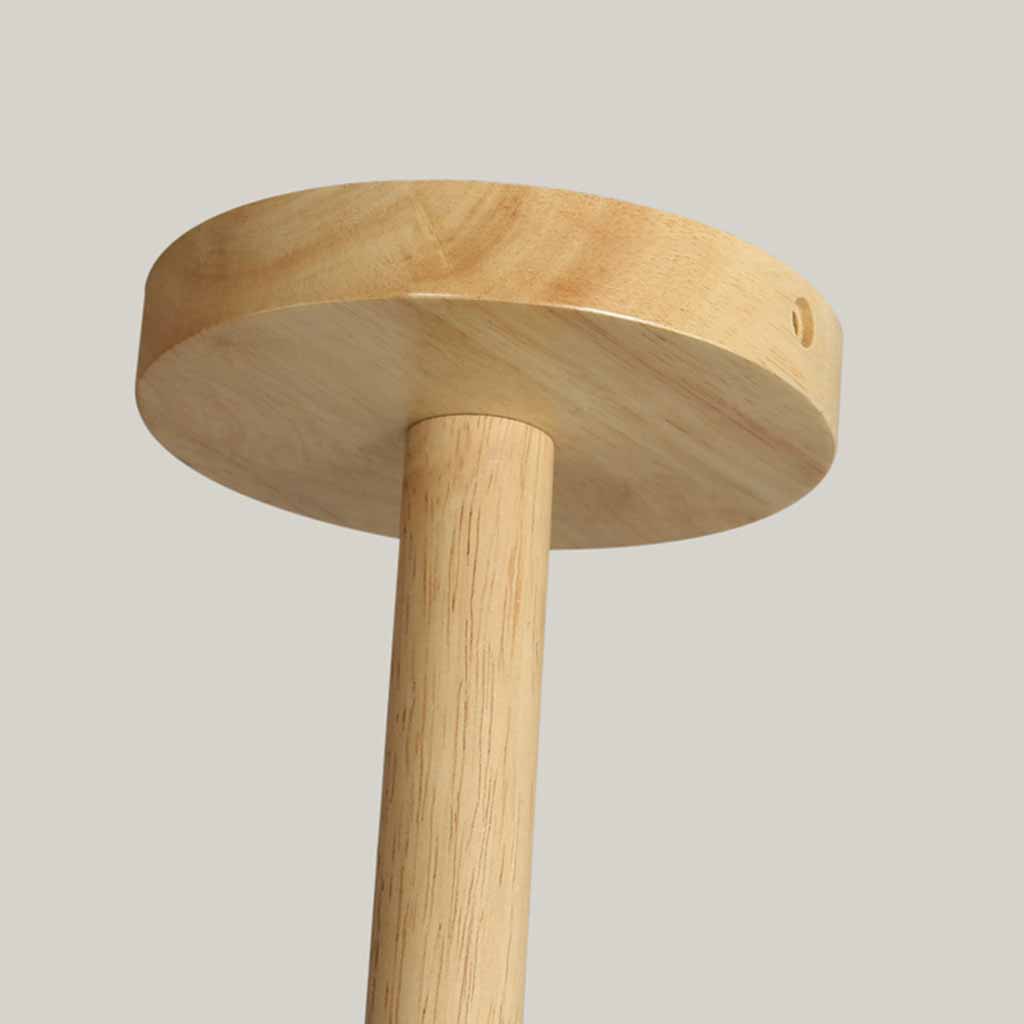 Ceiling Light Chandelier Exquisite Log Wood Semi Flush Mount Atomic