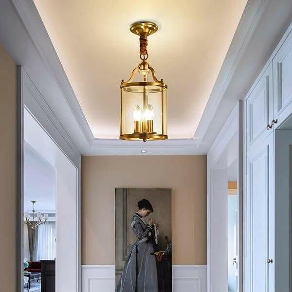 Finn - Gold Glass And Copper Chandelier