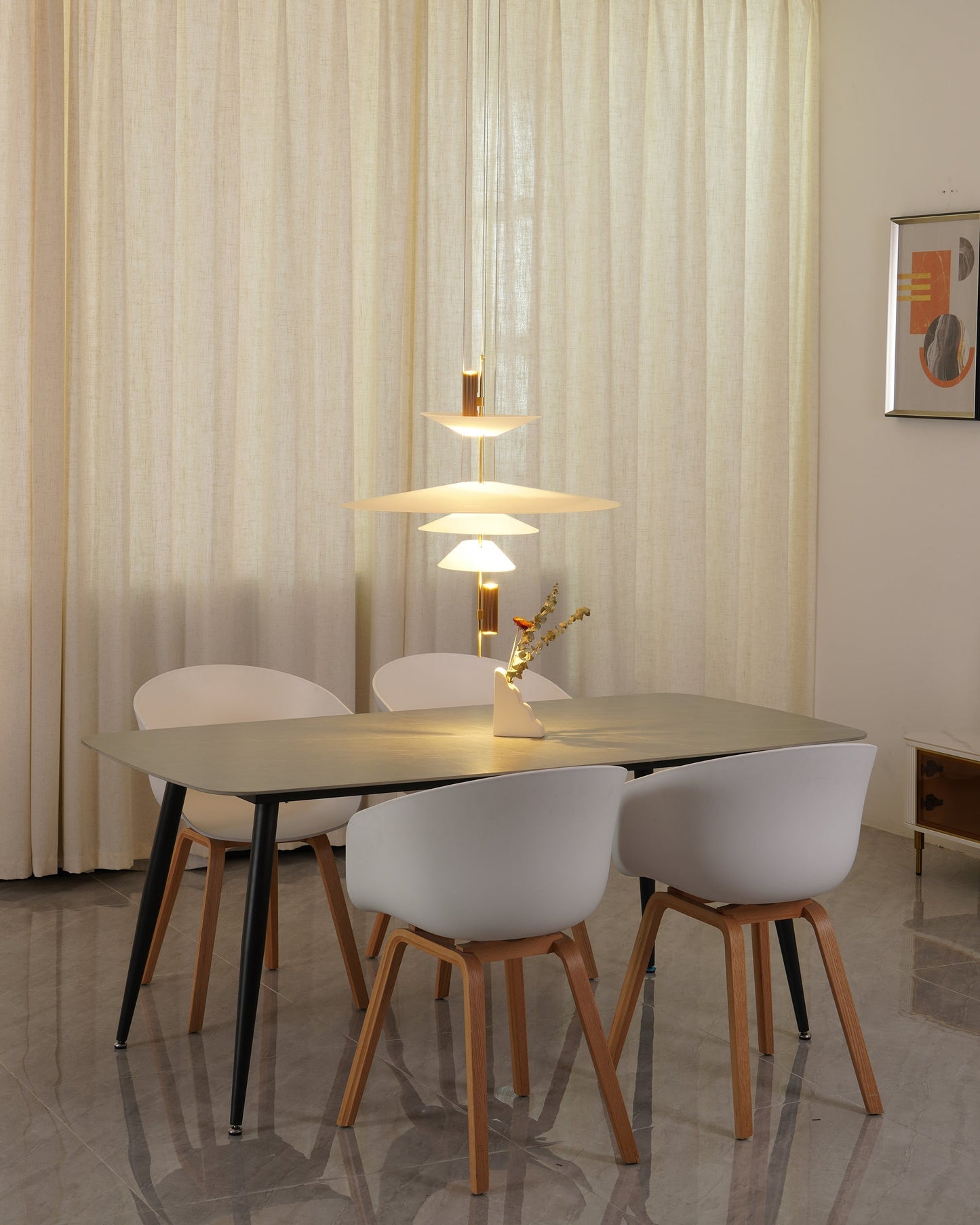 Modern Chandelier Flying Saucer Lamp UFO Hanging Light