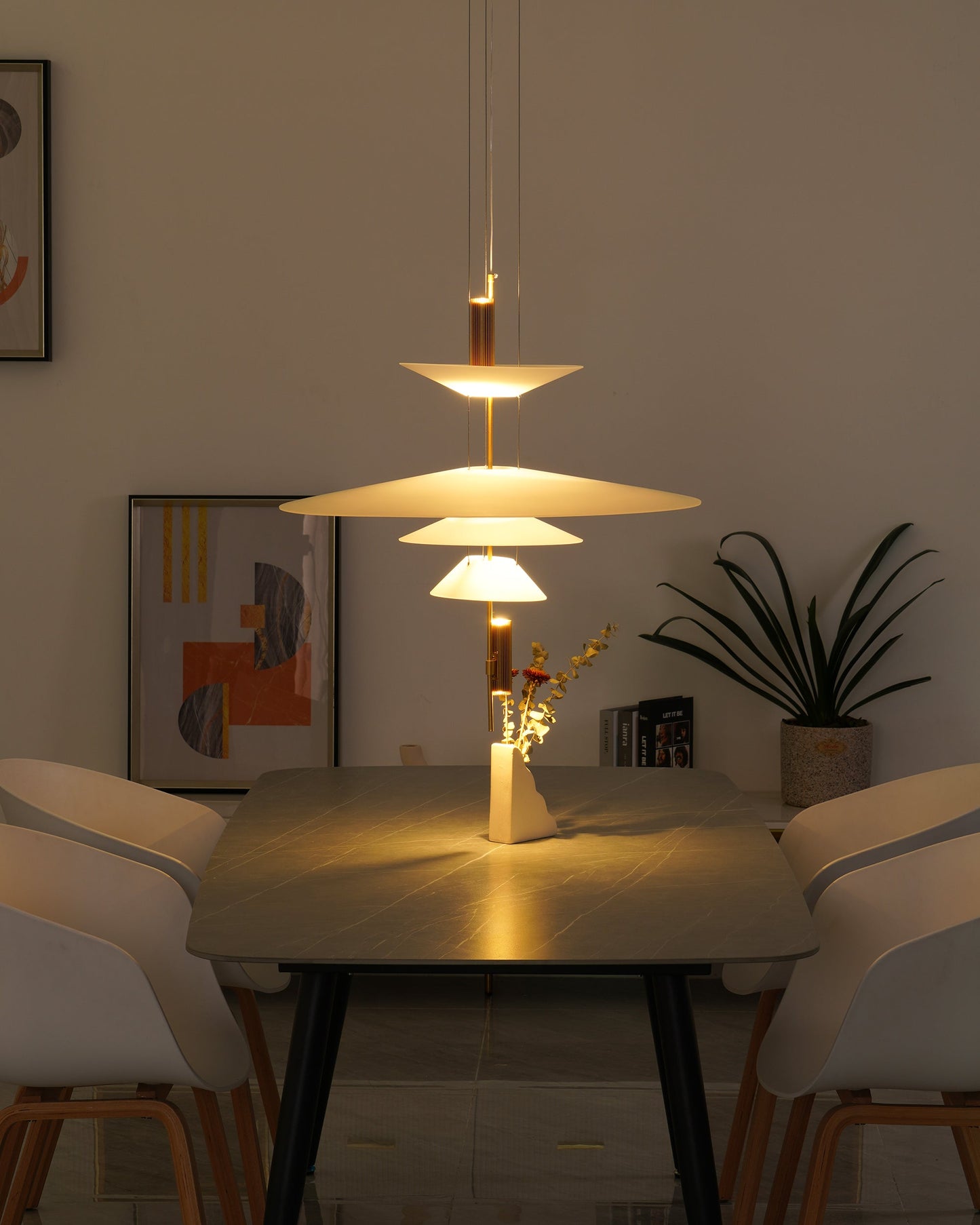 Modern Chandelier Flying Saucer Lamp UFO Hanging Light