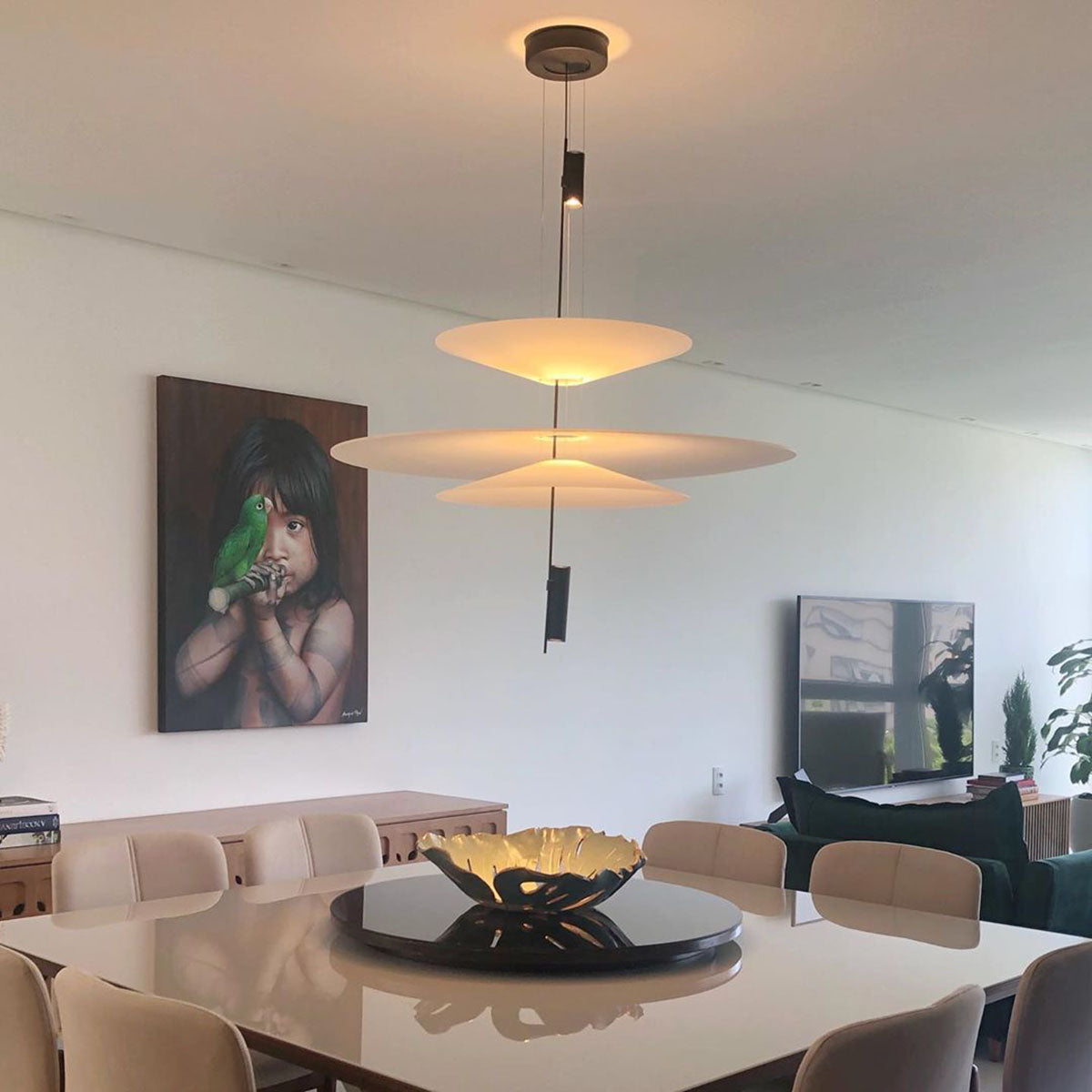 Modern Chandelier Flying Saucer Lamp UFO Hanging Light