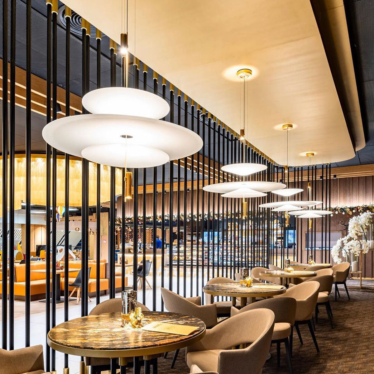 Modern Chandelier Flying Saucer Lamp UFO Hanging Light