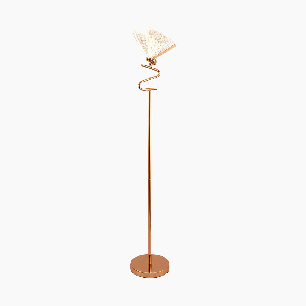 Floor Lamp Modern Decorative Butterfly, Gold