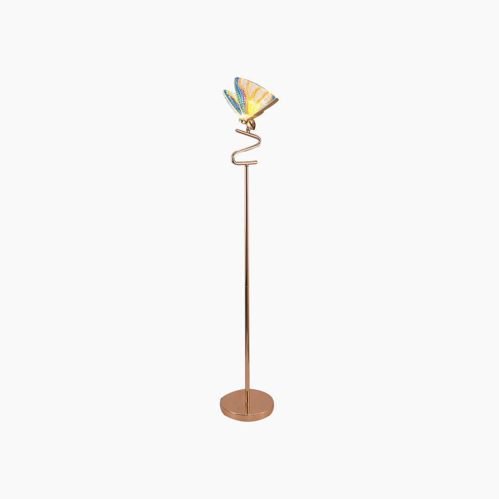 Floor Lamp Modern Decorative Butterfly, Gold