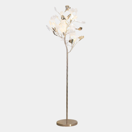 Floor Lamp Nordic Decorative Ceramic Ginkgo Leaves