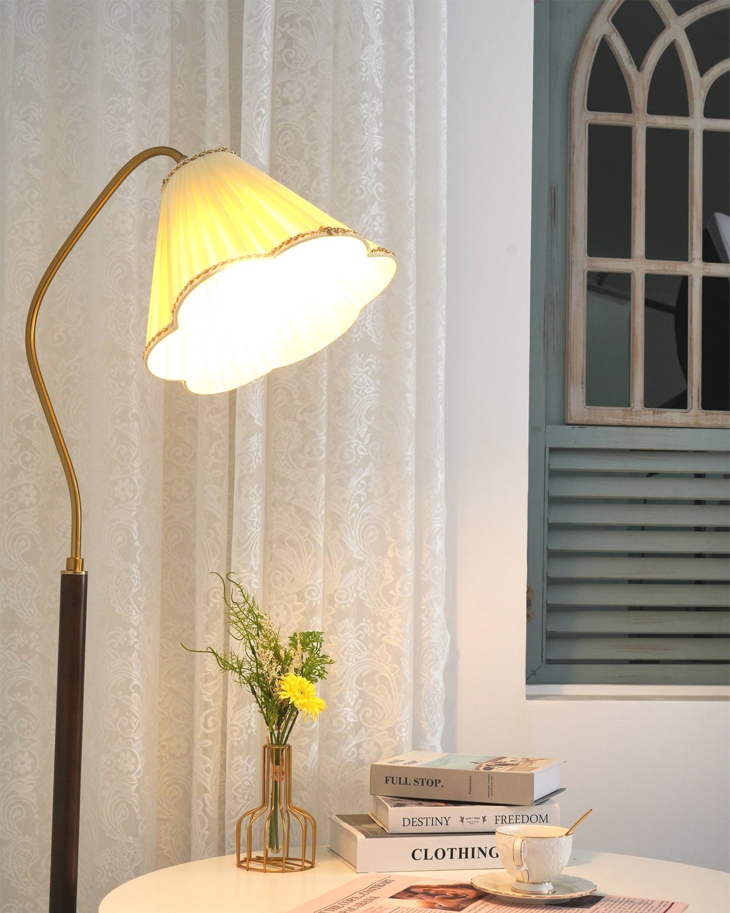 Florentine Fabric Floor Lamp