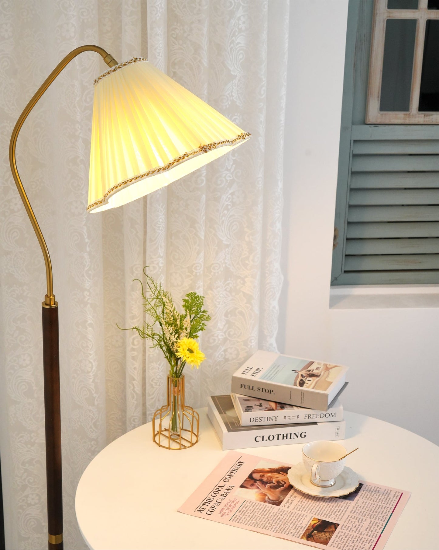 Florentine Fabric Floor Lamp