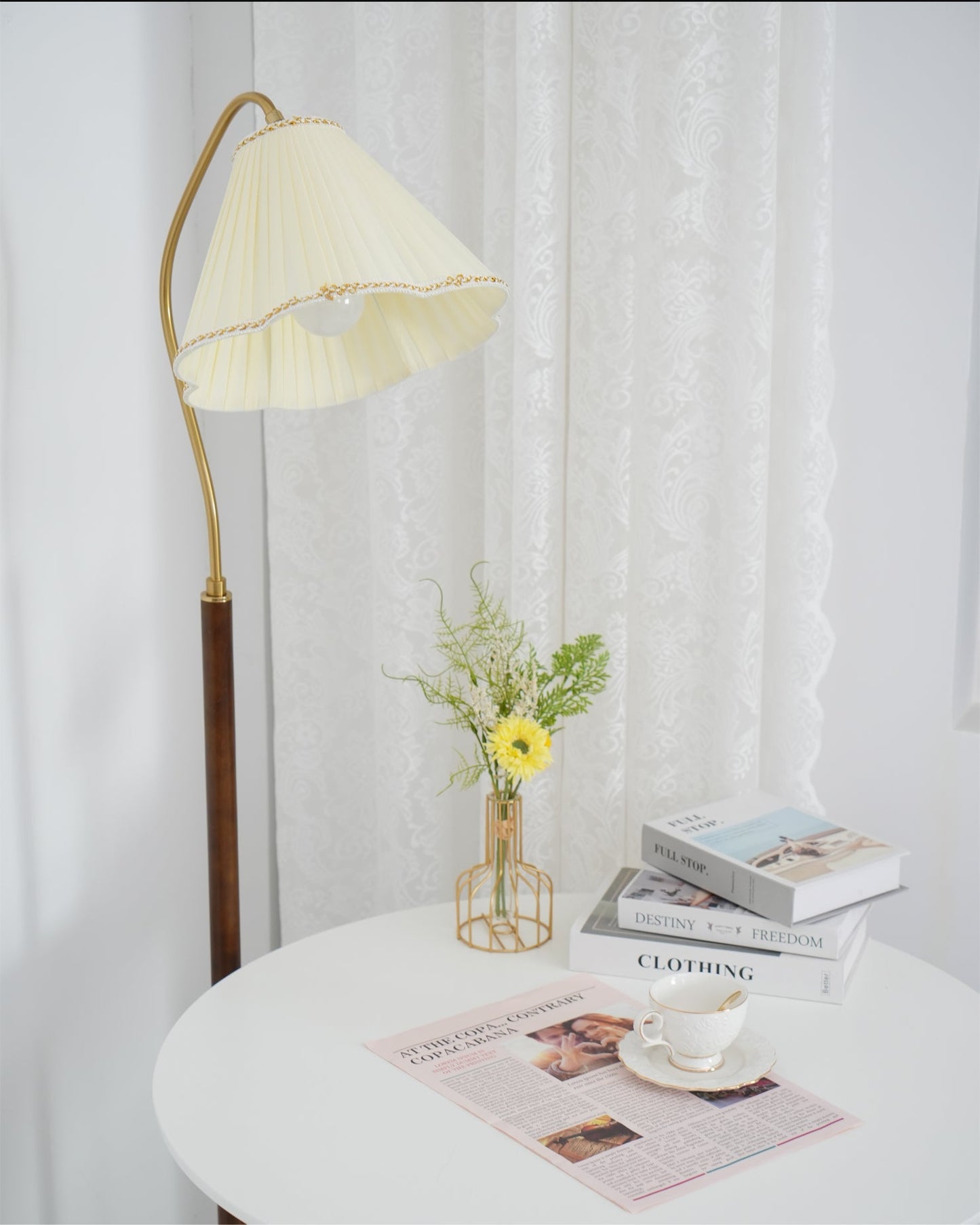 Florentine Fabric Floor Lamp