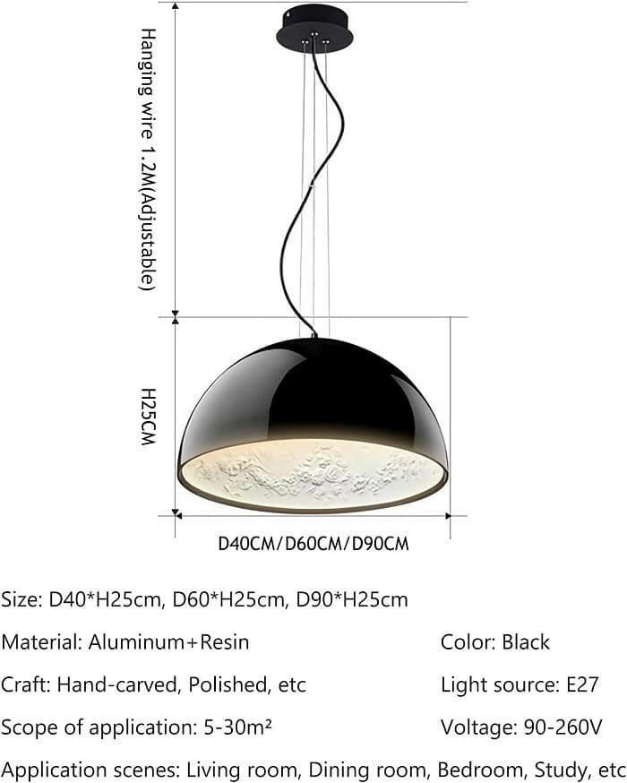Flos - Modern Simple Semicircle Resin Pendant Lamp