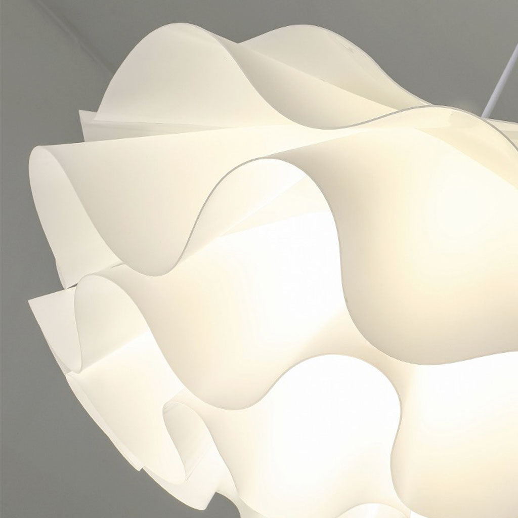 Chandelier Pendant Light Modern Elegant Acrylic Lotus Flower, White