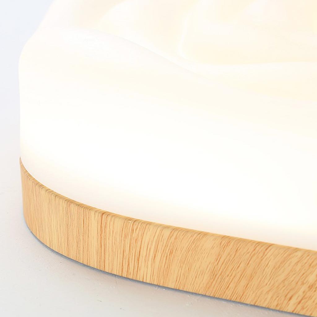 Flush Mount Ceiling Fan Light Nordic Rose, 3 Blades