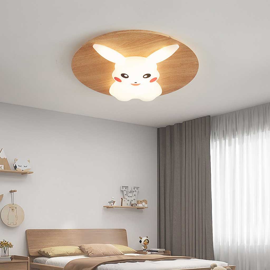 Flush Mount Ceiling Light Kids Room Unique Cartoon Dimmable LED