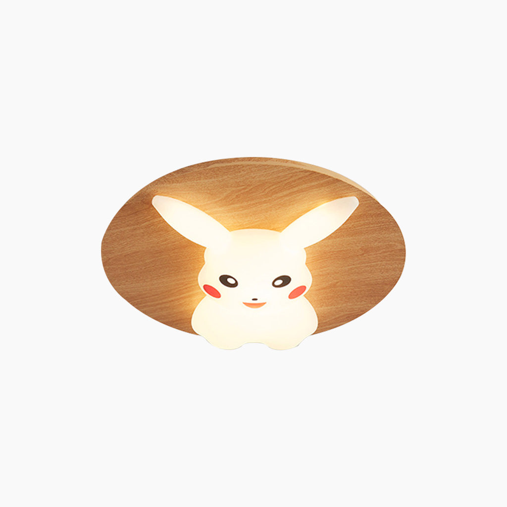 Flush Mount Ceiling Light Kids Room Unique Cartoon Dimmable LED