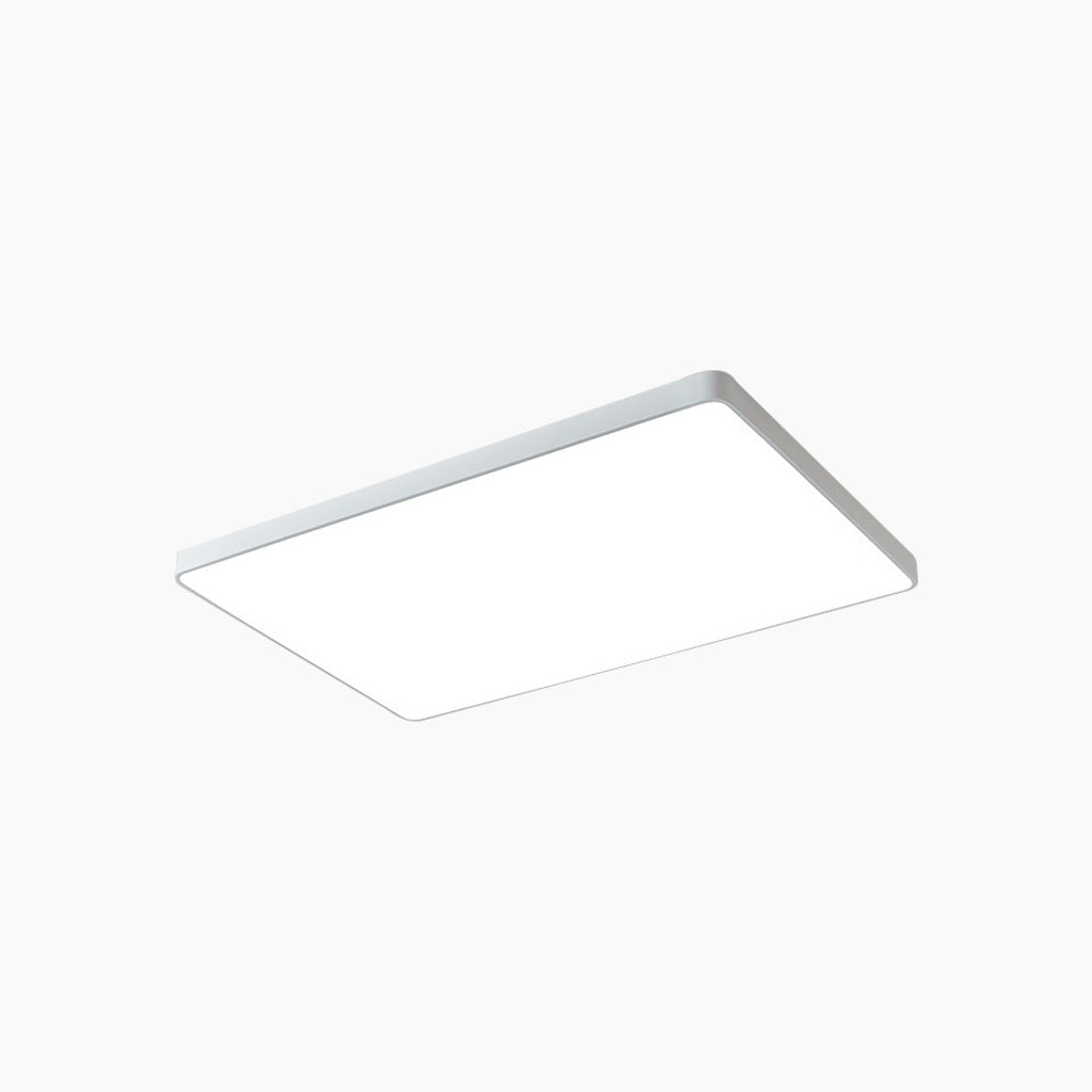 Flush Mount Ceiling Light Bright Dimmable LED Round/Square/Rectangle, White